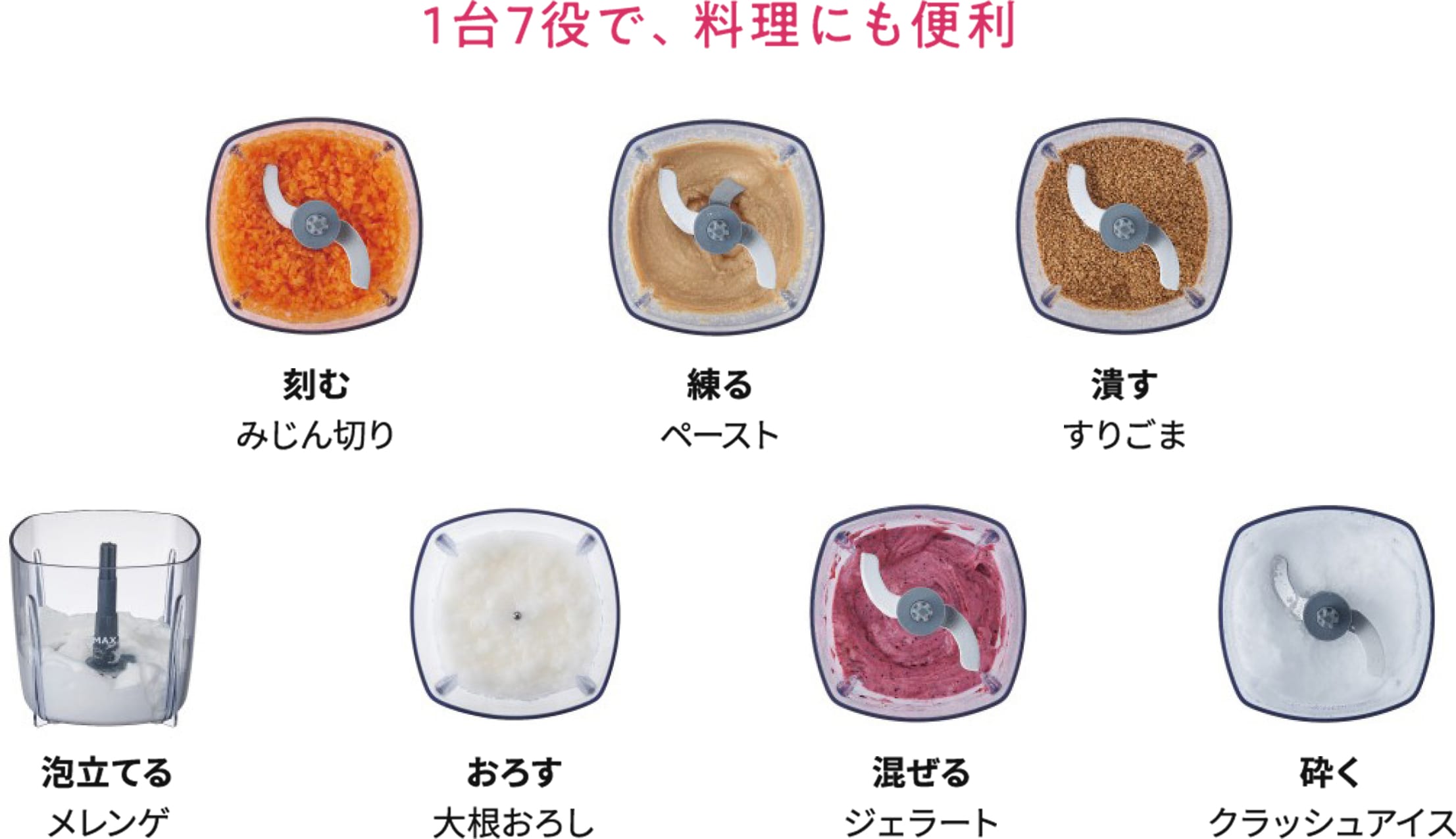 1台7役で、料理にも便利