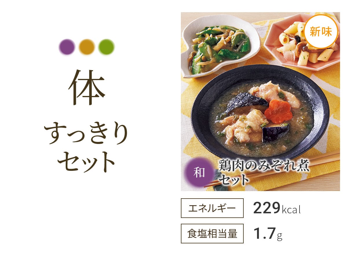 体すっきりセット 鶏肉のみぞれ煮セット