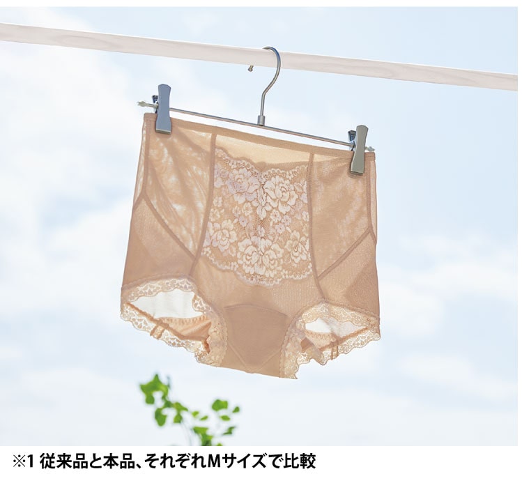 従来品よりやわらかく、軽く、涼しく!夏にぴったりの、風通る綿メッシュ。
