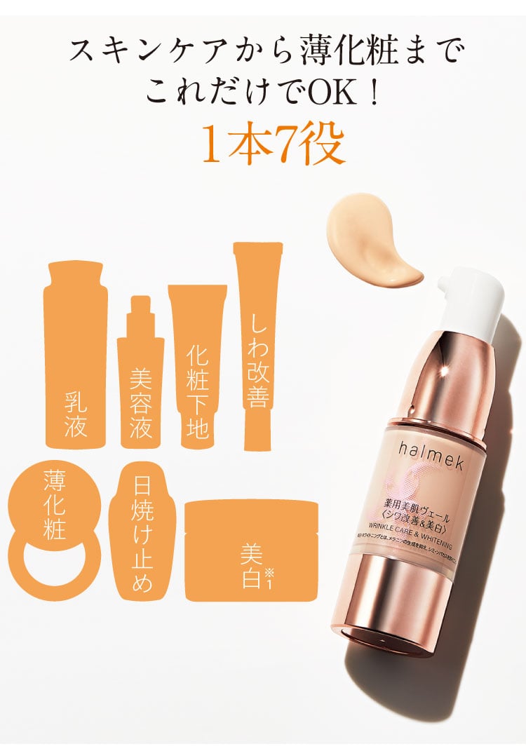 スキンケアから薄化粧までこれだけでOK!1本7役