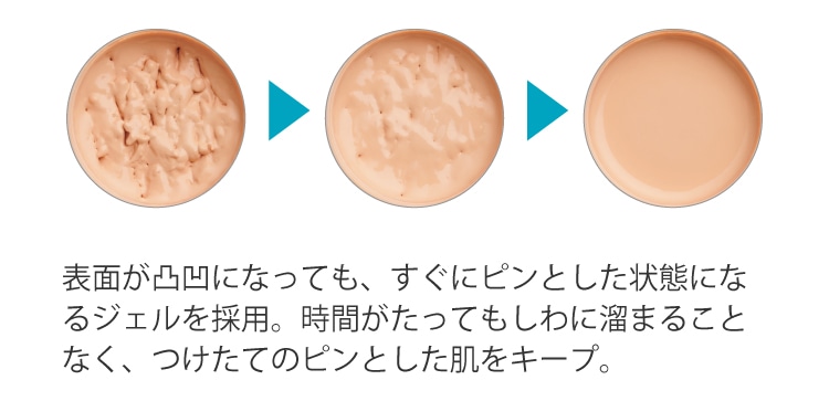 “形状復元ジェル”でしわが目立たない!