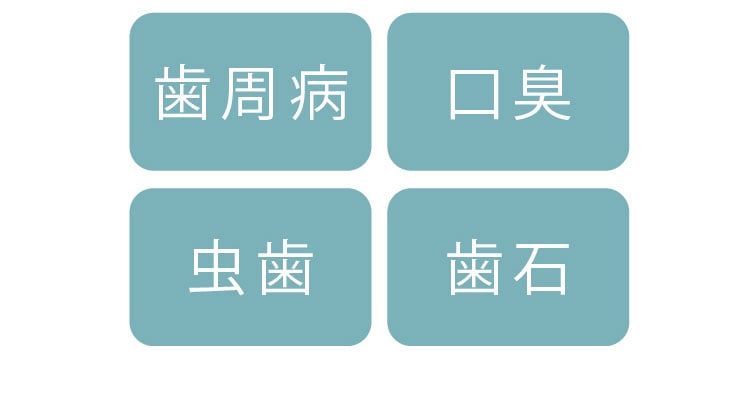 歯周病、口臭、虫歯、歯石を予防