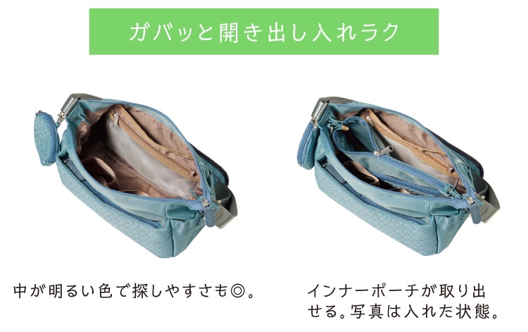 ガバッと開き出し入れラク