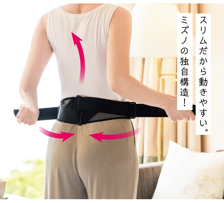 ミズノ 腰部骨盤ベルト(メッシュタイプ)