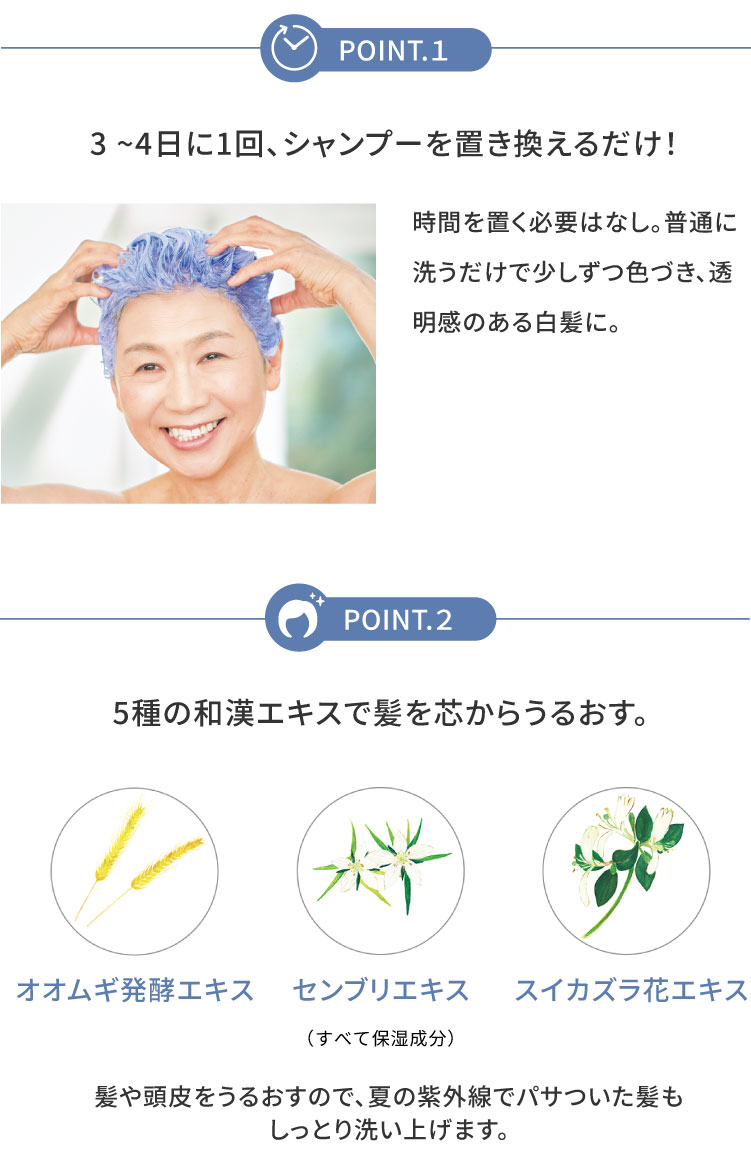 美・白髪シャンプー
