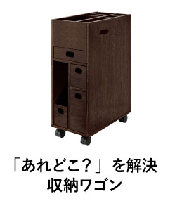 「あれどこ?」を解決収納ワゴン