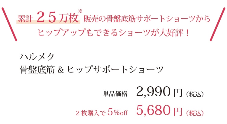 累計25万枚発売の骨盤底筋サポートシリーズからインターネット限定の新商品が登場