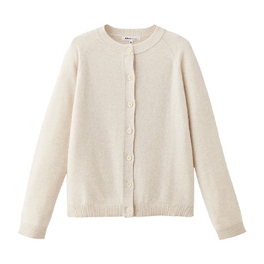 49AV.ジュンコシマダ・カシミヤクルーネックカーディガン