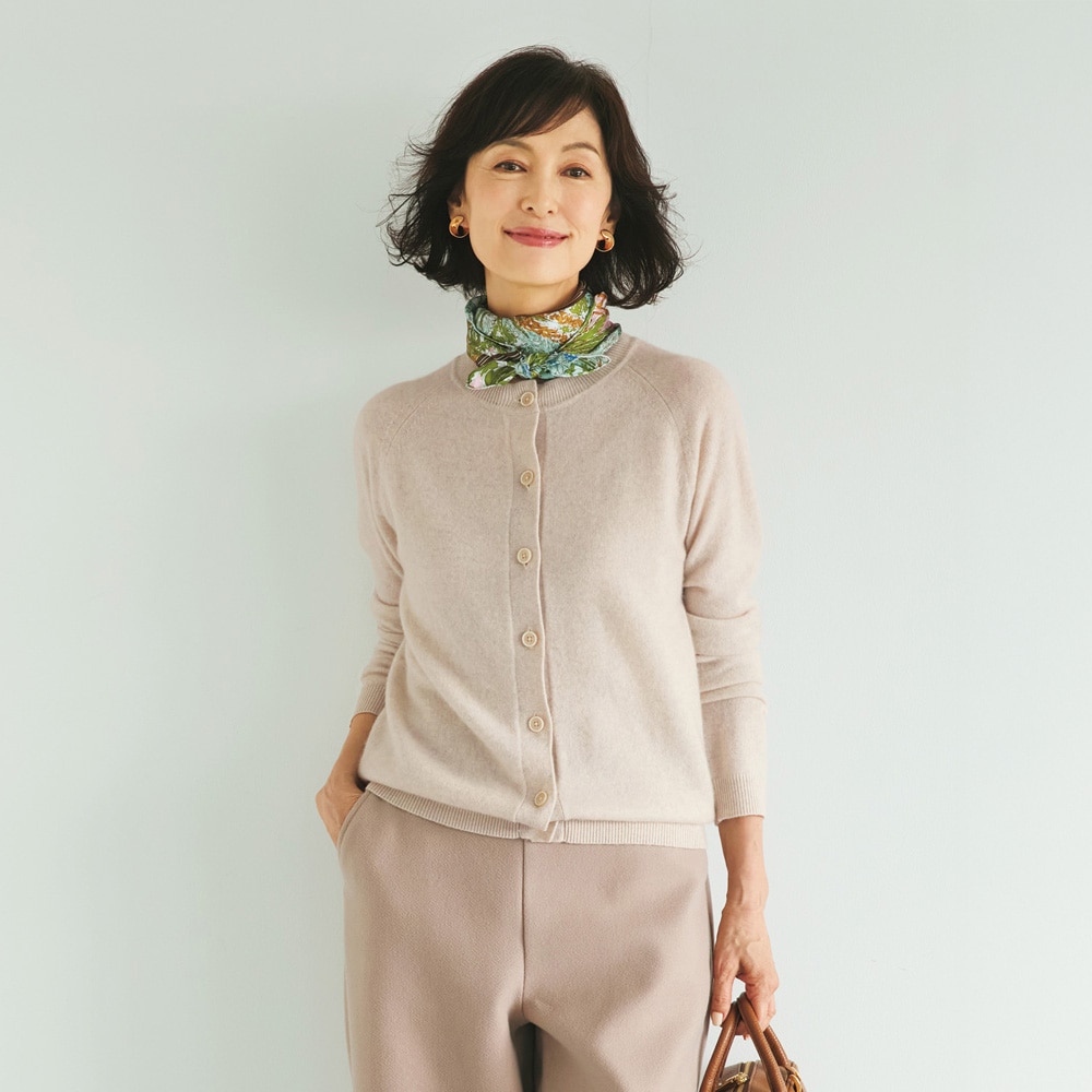 49AV.ジュンコシマダ・カシミヤクルーネックカーディガン