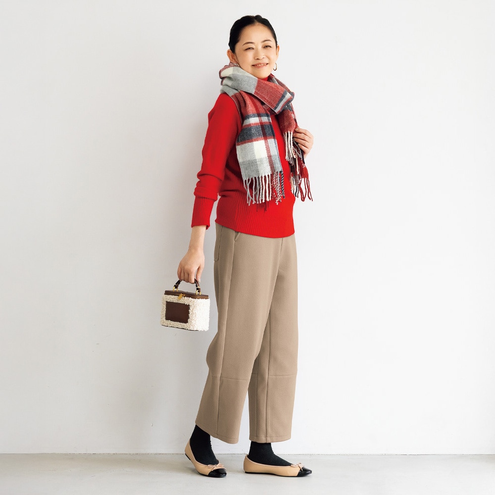 フラノ調あったかコクーンパンツ