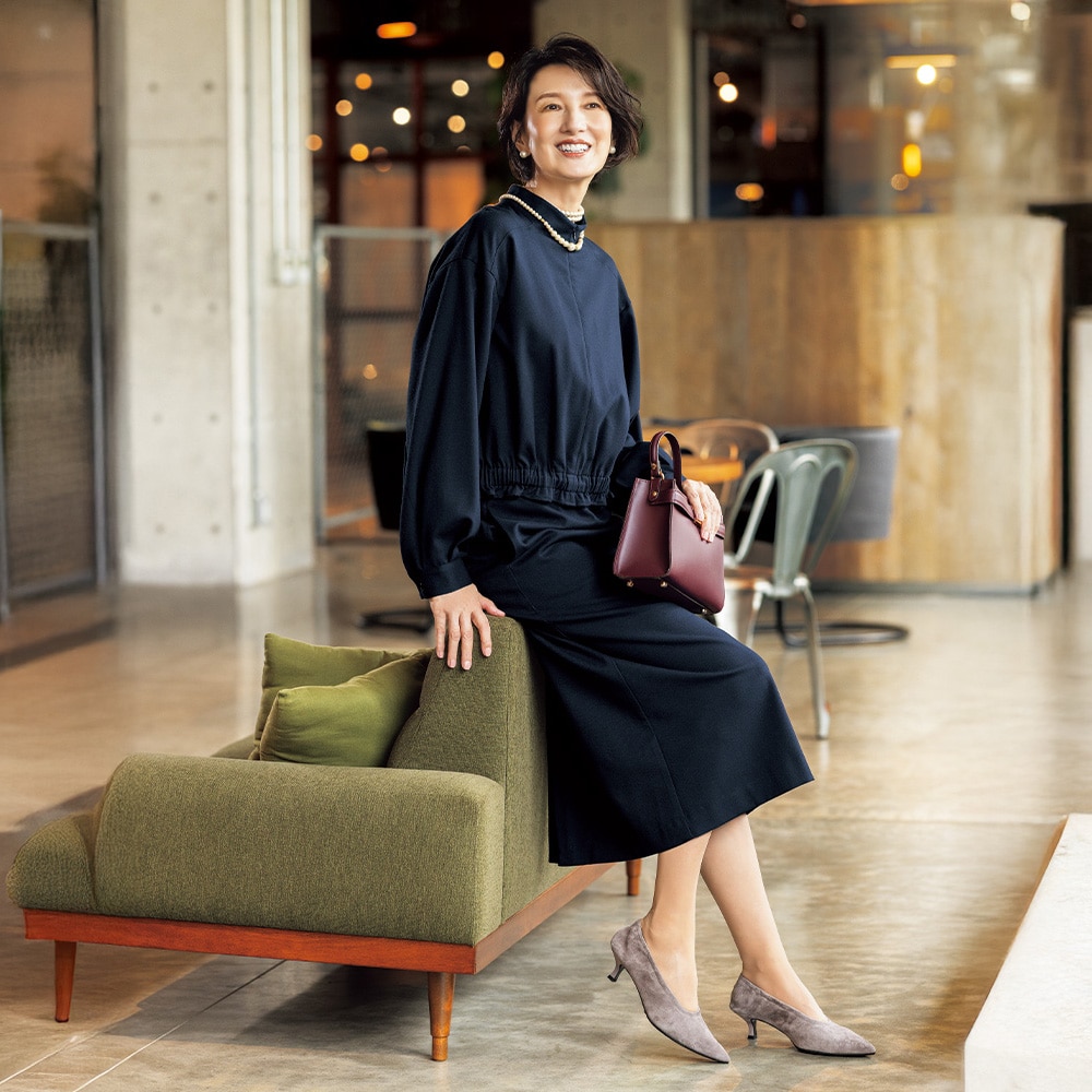 ワンピース見えセットアップ